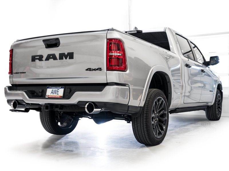 RAM 1500 Performance Exhaust - AWE Tuning - 0FG Catback Touring - Chrome Silver - `25-`27